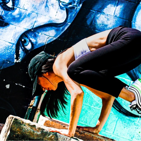 Yoga Bitch Distressed Dad Hat Embroidered Logo EUC - Picture 3 of 6